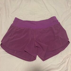 Lululemon Speed Up Shorts. Purple. Size 6